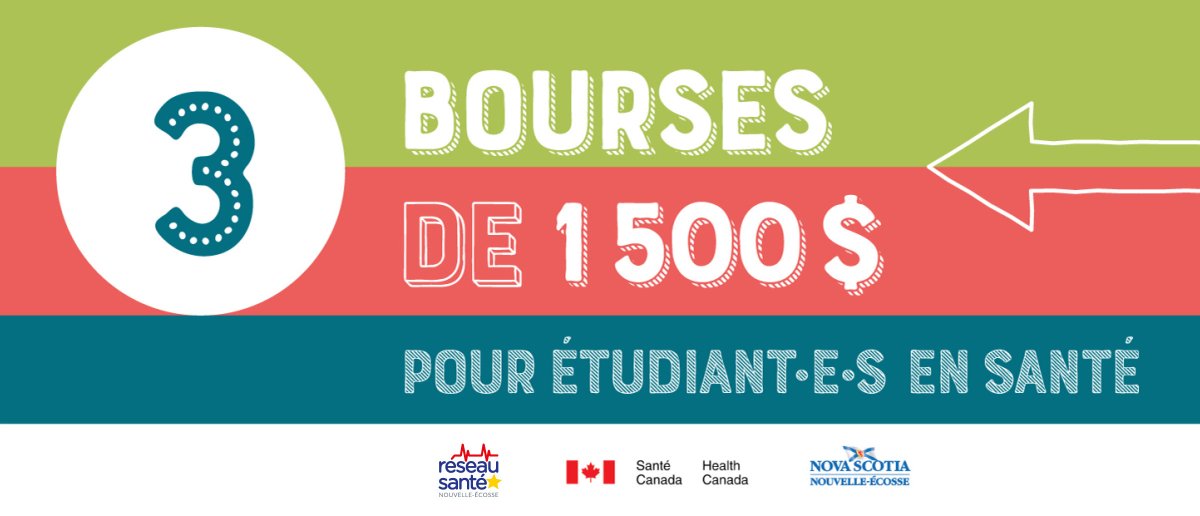 ✨On offre trois #bourses de 1500 $ à des étudiant•e•s postsecondaires francophones en santé en Nouvelle-Écosse encore une fois cette année! ✨

📅 Date limite : le 28 février 2023

Soumettez votre candidature + plus d’infos👇
reseausantene.ca/bourses