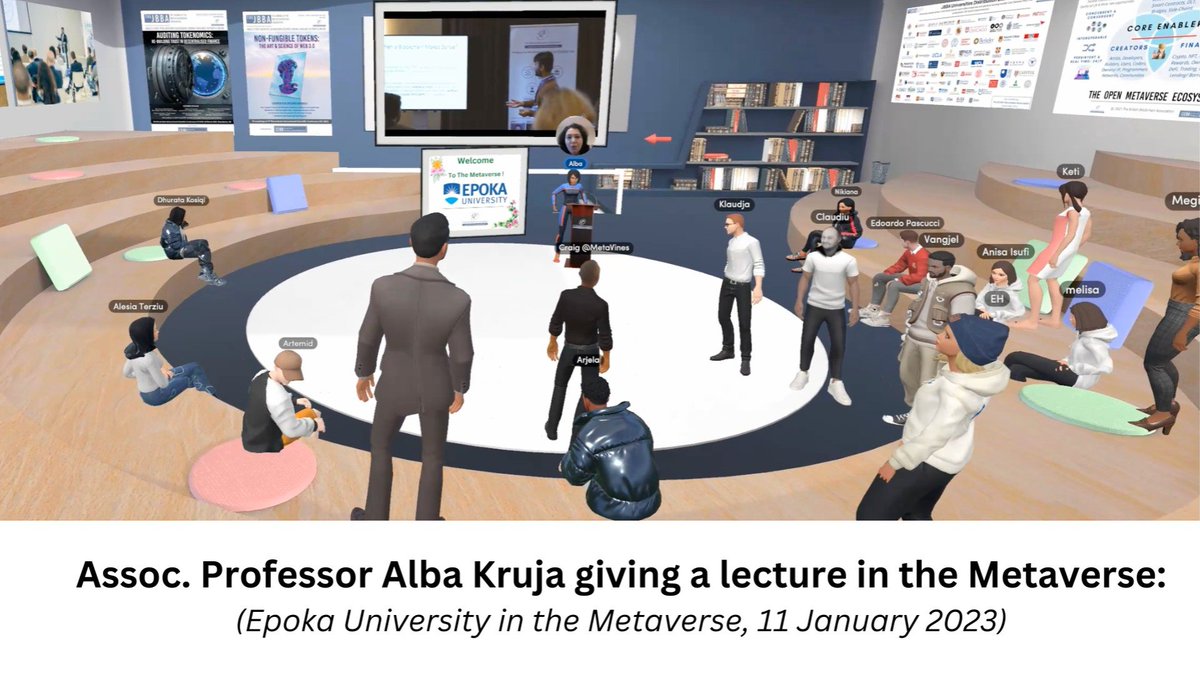 👏🚀 Congratulations to @epokauniversity on reaching the historic milestone of their first-ever university lecture in the METAVERSE!

linkedin.com/posts/britishb…

#Metaverse #university #students #education #future #DLT #DAO #NFT #evidencebasedblockchain #BBA #JBBA