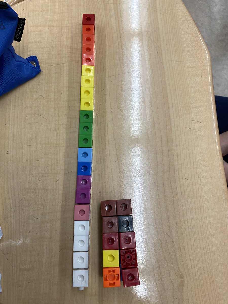 wdsgradesix's tweet image. Exploring volume through building and comparing rectangular prisms. Discovering some interesting facts- prisms built with a different number of cubes can have the same height!! #wdsgradesix #cbemath #geometry