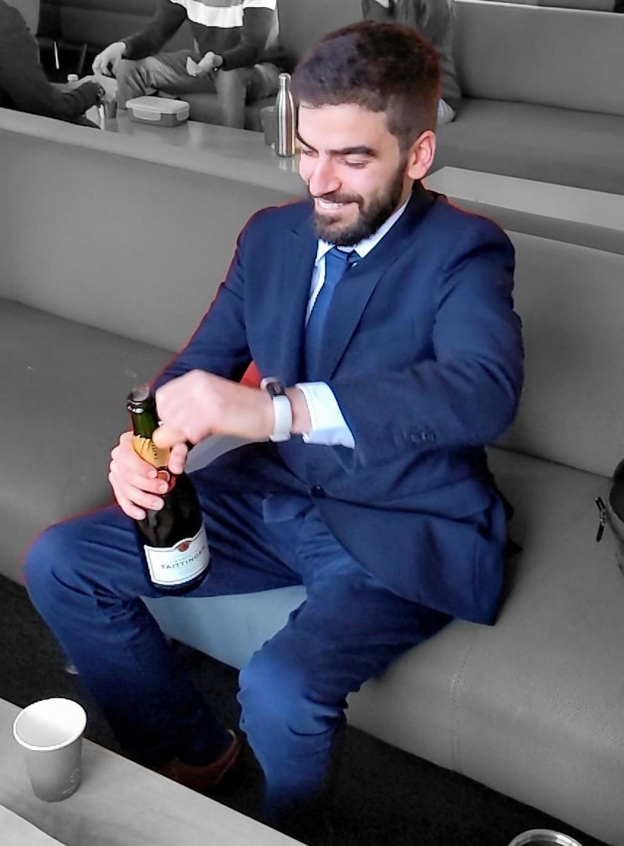 Congratulations to Dr Konstantinos Orfanakis for passing his PhD viva today. It only took 4 hours 😱, I think he deserved that Champagne. <a href="/KOrfanakis/">Konstantinos Orfanakis</a> @PhysAstroStAnd