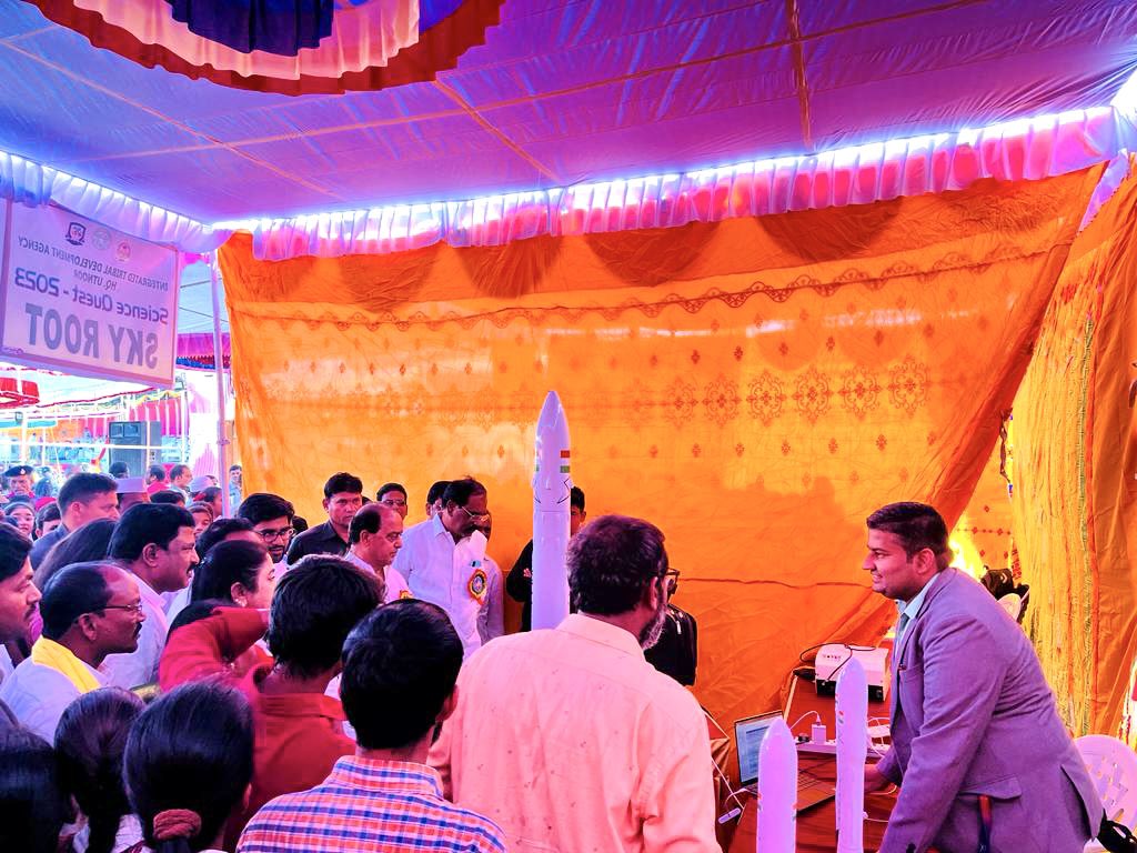 Honoured to be part of Science fair organised by <a href="/ItdaUtnoor/">Project Officer, ITDA Utnoor</a>. Like Teacher builds up knowledge of torchbearers of future, i strongly believe that industries also need to motivate next generations. 🙏🏻 to <a href="/varunreddy029/">Varun Reddy IAS</a> for inviting @skyrootA and @ikreddyallola for interaction.