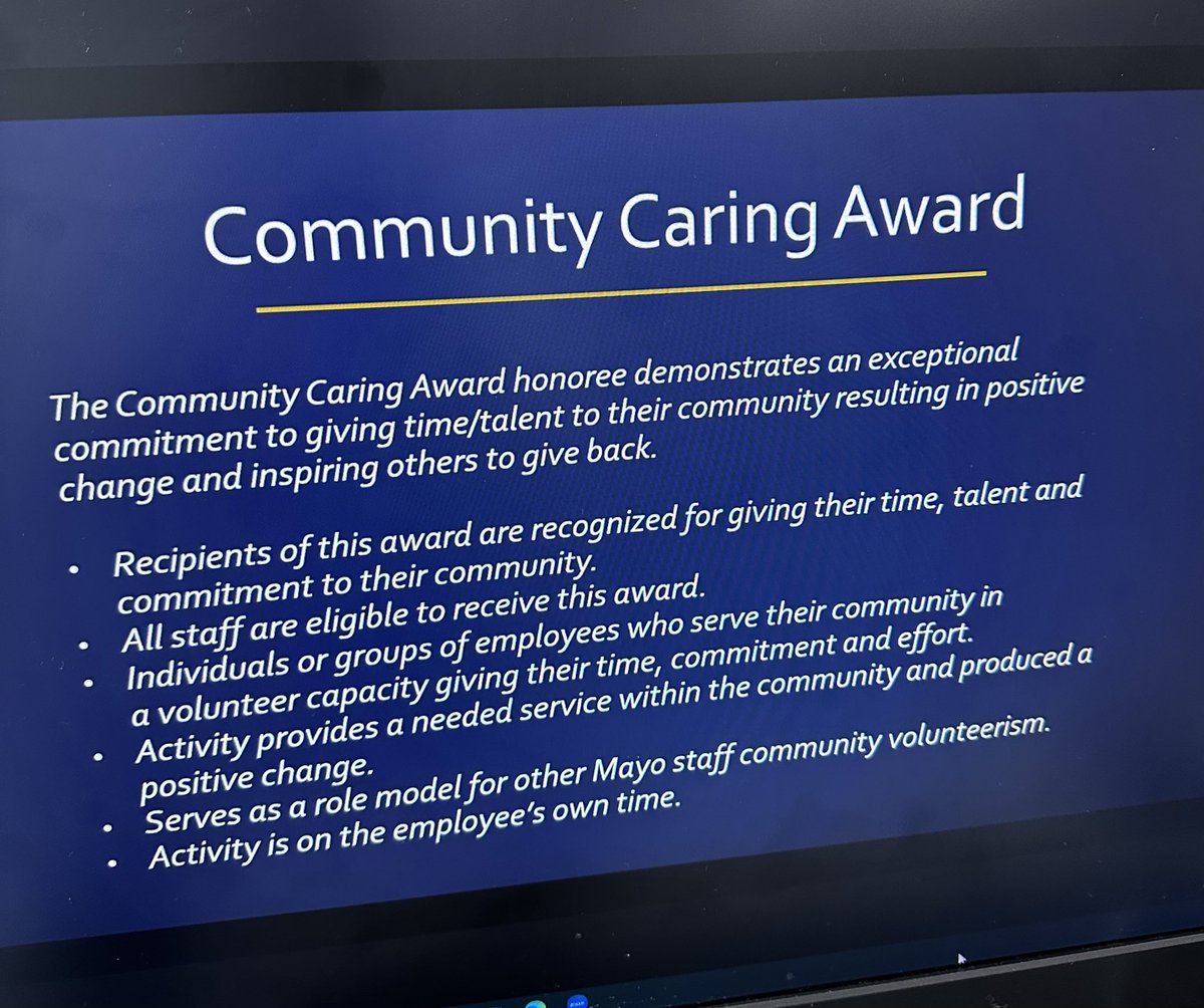 I’m so proud to work with <a href="/StelterMD/">Keith Stelter, MD</a>! There is no one more deserving for our <a href="/MayoClinicHS/">MayoClinicHealthSystem</a> #community Caring Award! You’re the best!!!! 🙏 <a href="/FamMedMankato/">Mayo Family Medicine Residency - Mankato</a>