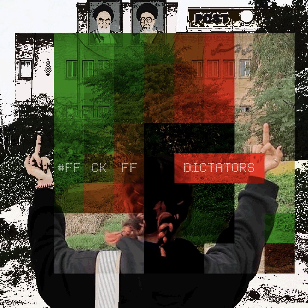 _pixellare's tweet photo. hello anon Bnell01, 
thank U for collecting 2 PUNKTONE:
#FFCKFF DICTATORS (and donated to #tezos4iran)
#FFCKFF PATRIARCHY (supporting my work)
💚! https://t.co/KVxgXj25Wf