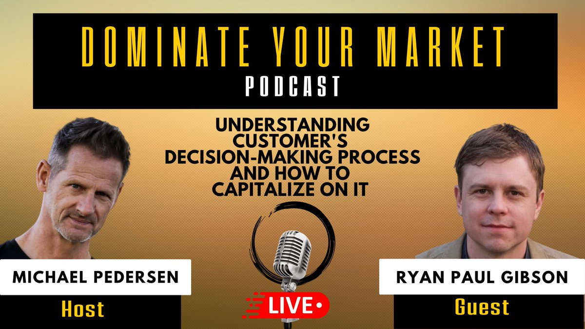 Michael Pedersen (@mikepedersen) on Twitter photo <a href="/ryanpaulgibson/">ryanpaulgibson</a> drops bombs on the Dominate Your Market podcast regarding customer buying decisions:
dominateyourmarketbook.com/podcast/paul-g… #CustomerSuccess #businesspodcast #businessdevelopment <a href="/ryanpaulgibson/">ryanpaulgibson</a> drops bombs on the Dominate Your Market podcast regarding customer buying decisions:
dominateyourmarketbook.com/podcast/paul-g… #CustomerSuccess #businesspodcast #businessdevelopment