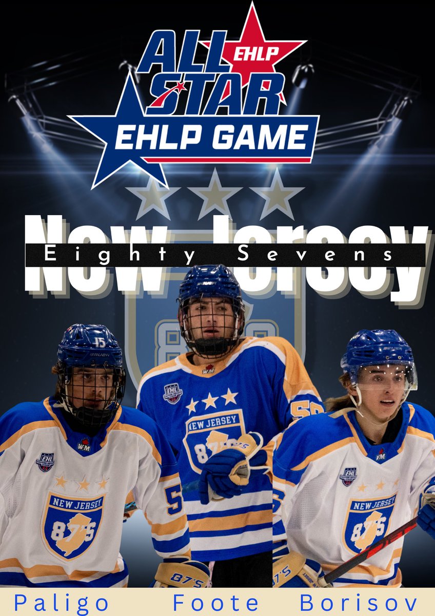 NJ87sEHL's tweet photo. Congratulations to all EHLP ALL STARS! 

Ethan Paligo 
Jack Foote 
Ivan Borisov  

#87way | #RIB | #Allstars https://t.co/T5MvPo5Txu