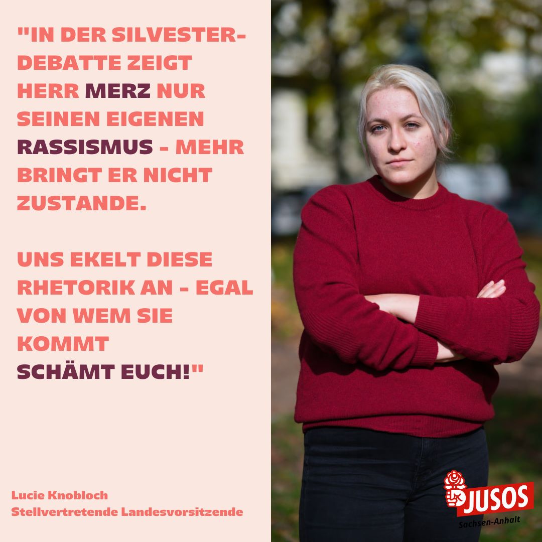 Schluss mit populistischen Sprüchen und rassistischer Hetze zur Silvesternacht. Hier werden einzig und allein rassistische Stereotype reproduziert! 
#NieMehrCDUCSU