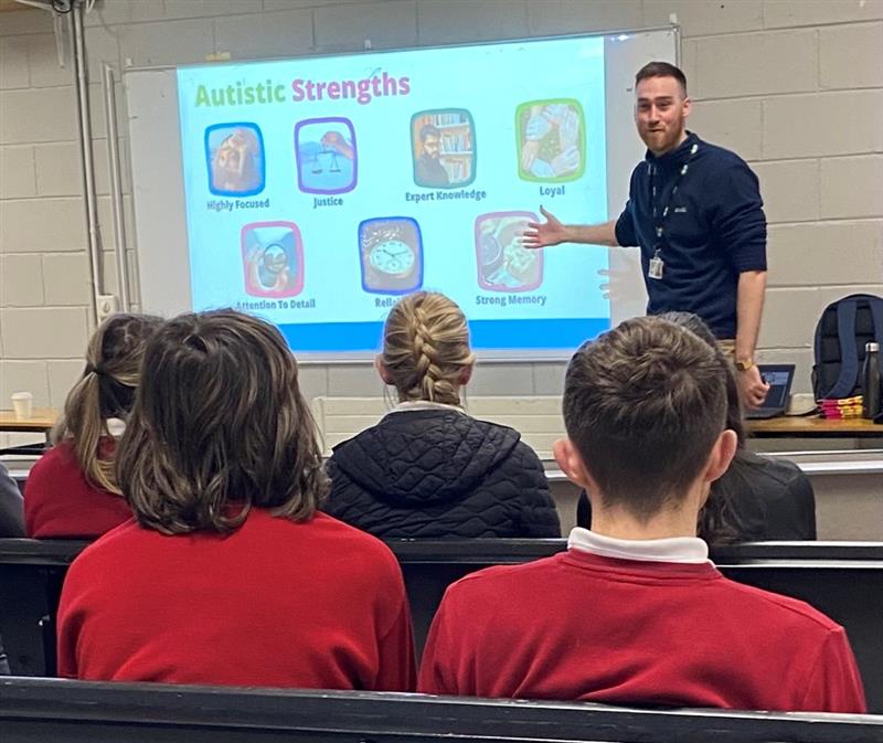 Our TYs really have been busy this week! This time, another superb workshop with @AsIAmIreland. Helping to raise awareness about autism among young people and to educate on some of the common misconceptions surrounding autism. #SameChance #autismawareness