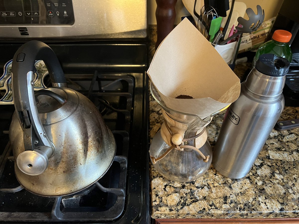 gigafunk's tweet image. I kinda miss my Keurig, however, making coffee #mindfully, and with #intention, creates a much better cup. New experiences help us grow 😊