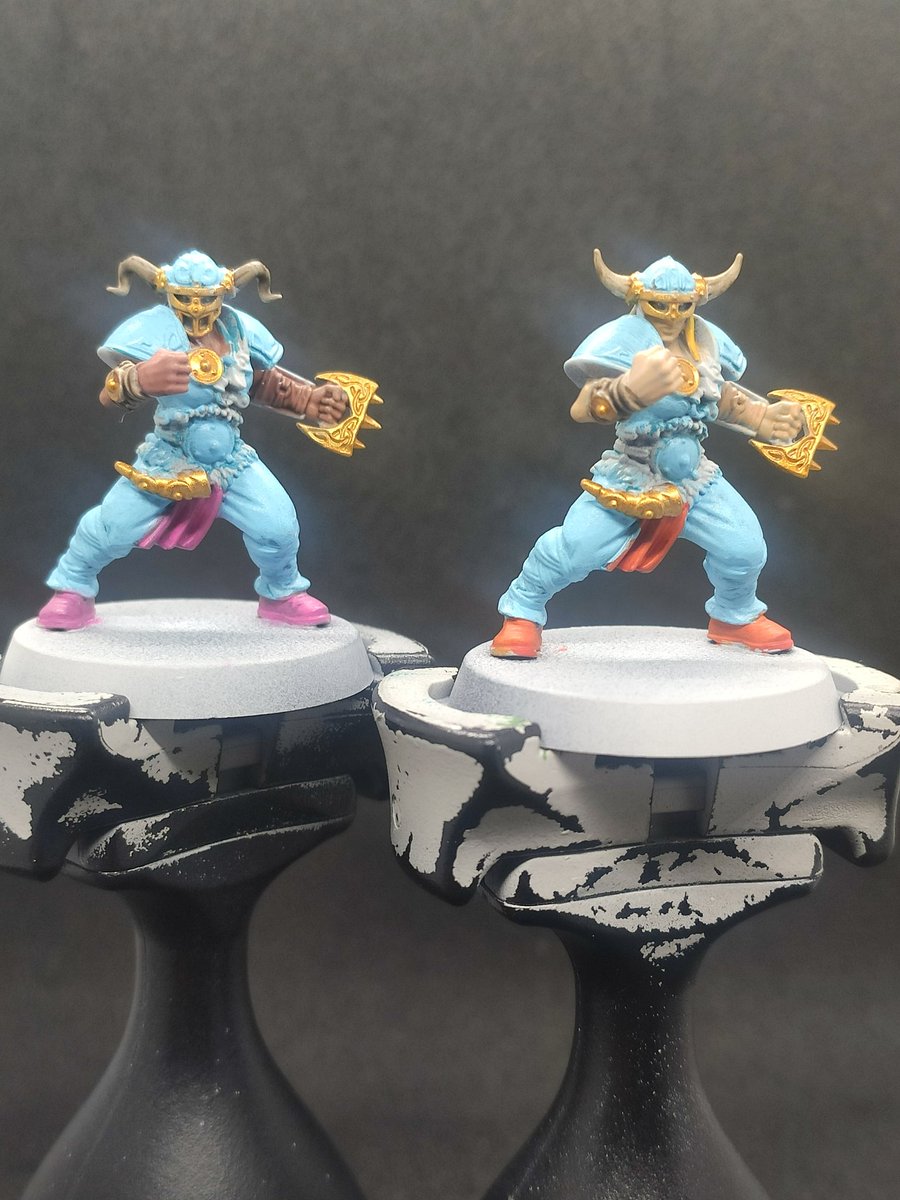 s_waites's tweet photo. @warhammer Here come the girls!! Matching cleets to towels https://t.co/qMgPKottsY