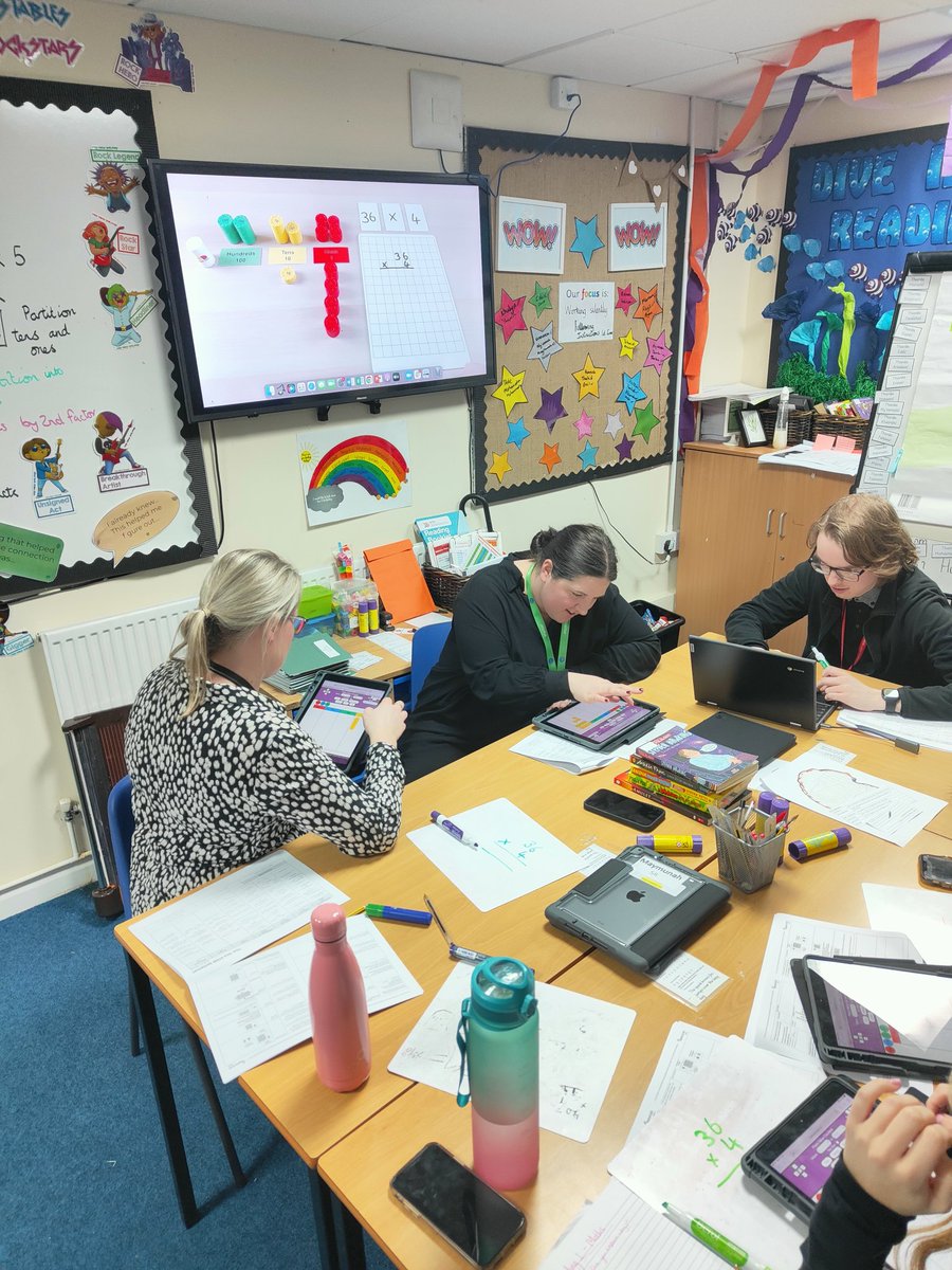 Another subject knowledge session today for LSAs on the development of multiplication and division. We looked at progression of stem sentences and used <a href="/NumberStacks/">James</a> and MathsBot to use counters and formal methods.<a href="/stsilasschool/">St Silas CE Primary School</a> <a href="/RainbowEduMAT/">Rainbow Education MAT</a> <a href="/NCETM/">NCETM</a>
