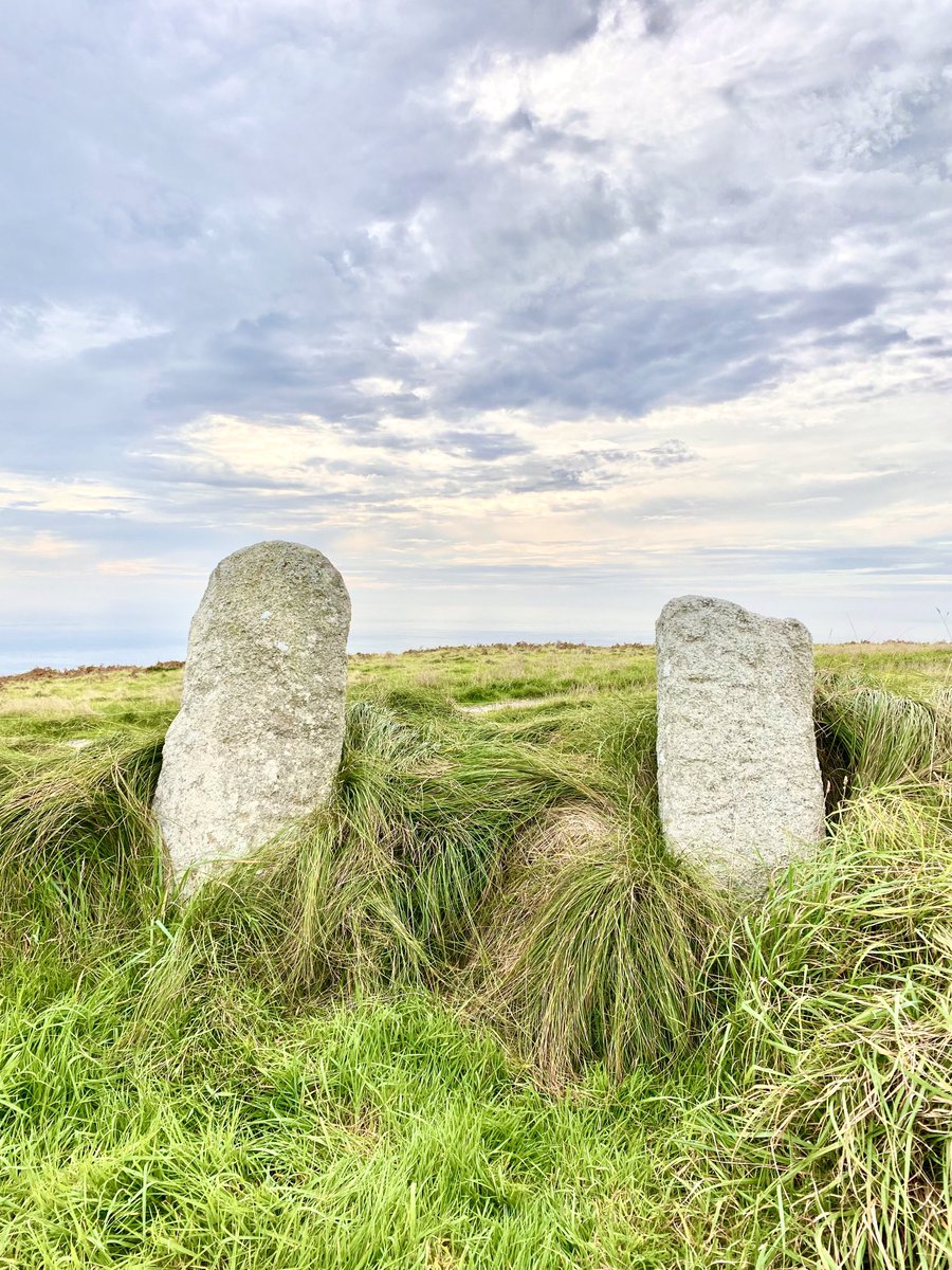 Beacon Hill Lundy - a very early Christian burial ground was excavated & 4 inscribed memorial stones from 5th to 7th Century discovered. The inscriptions are Latin & read Tigerni, Potit, Resteuta & Timi with an early Christian symbol #Lundyisland