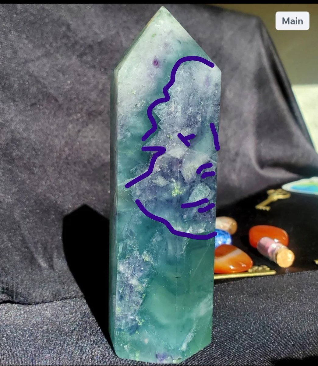CovenofPaege's tweet photo. Do you see her..!? #Devic #Divine #Goddess #RainbowFluorite
#face #Crystal #Magic #DivineFeminine #witch #WitchyWednesday #witches #Coven https://t.co/xB16ptr8az