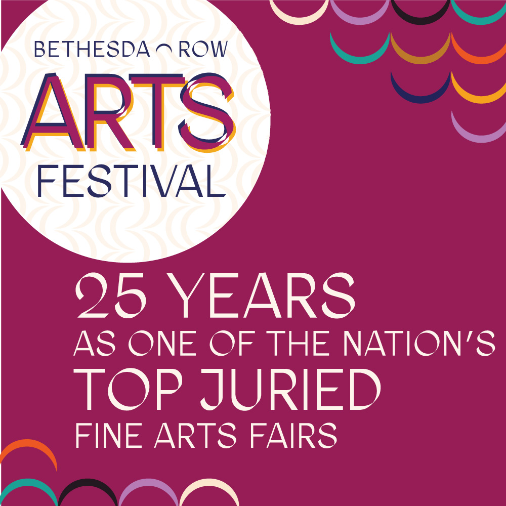 BethesdaRowArts's tweet photo. The application for our 25th Festival is now open! “Art Fair Sourcebook” has recognized the Bethesda Row Arts Festival (BRAF) as one of the top 30 Fine Art Shows in the United States, attracting more than 25,000 art patrons over the two-day event. https://t.co/nrkpSfPdgC