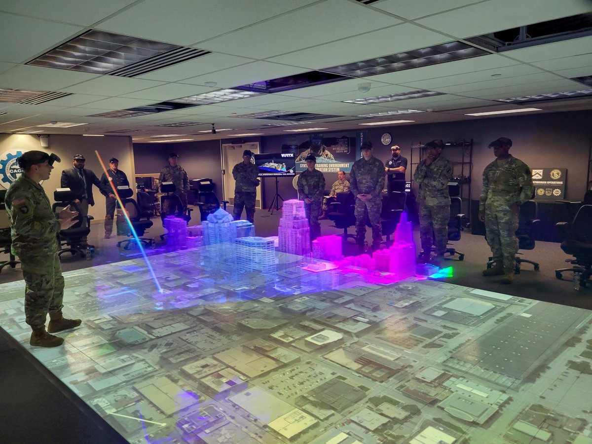 Visited the National Simulation Center yesterday afternoon for an amazing demonstration on the VORTX system. The Army is one more step into the future with augmented reality. #Army2030