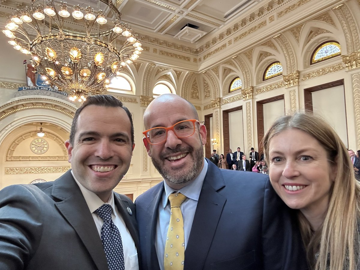 ADL_NYNJ's tweet photo. Proud to have been with @GovMurphy at yesterday’s #StateofTheStateNJ alongside our friends and colleagues committed to #FightingHateForGood. Dep. Reg. Dir. @AlexRosemberg and Snr. Assoc. Reg. Dir. @bkatzrubin were honored to represent @ADL_NYNJ https://t.co/c6axuXNrRv