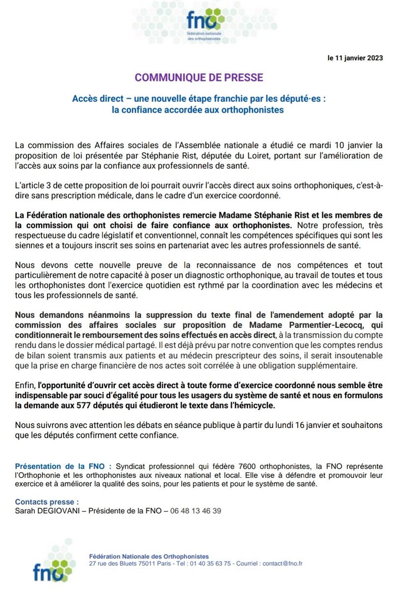 christelhelloin's tweet photo. #accesdirect, #coordination #prosdesante, une nouvelle étape franchie, la confiance accordée aux orthophonistes
Merci @stephanie_rist pour sa ténacité sur ce dossier et à la commission des affaires sociales, on avance @Vidal7602 ! https://t.co/iqYIgMlCsd