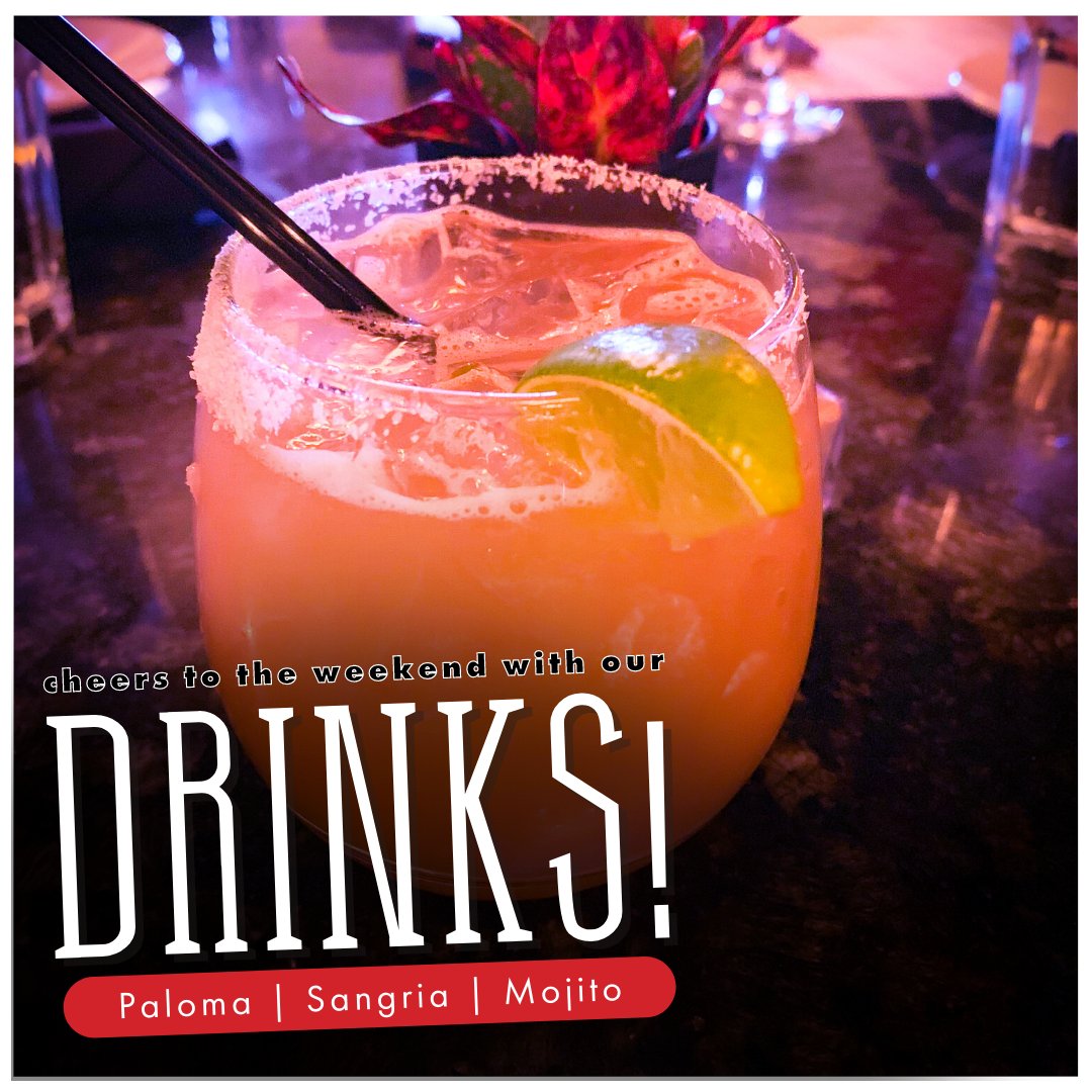 GuidosSTL's tweet photo. Cheers to the weekend! Come have a relaxing meal paired with a delicious drink. It doesn't matter if you're a wine, rum, tequila, or beer drinker. We've got it all! What's your drink of choice? 🍷 🍸 🍺 #drinks #sangria #cocktails #GuidosSTL #STLdrinks #STLfood #STLeats https://t.co/nbvz4Q4KvU