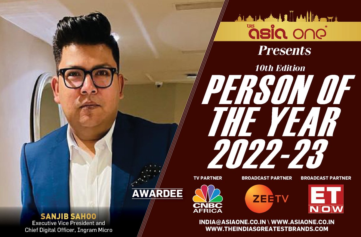 IngramMicroInc's tweet image. Congrats to our EVP and #CDO @SahooSanj named @AsiaoneMagazine 2023 Person of the Year, recognized as an influential tech leader who knows that digital transformation’s impact goes well beyond technology and infrastructure, and starts with people and culture. #ingrammicro