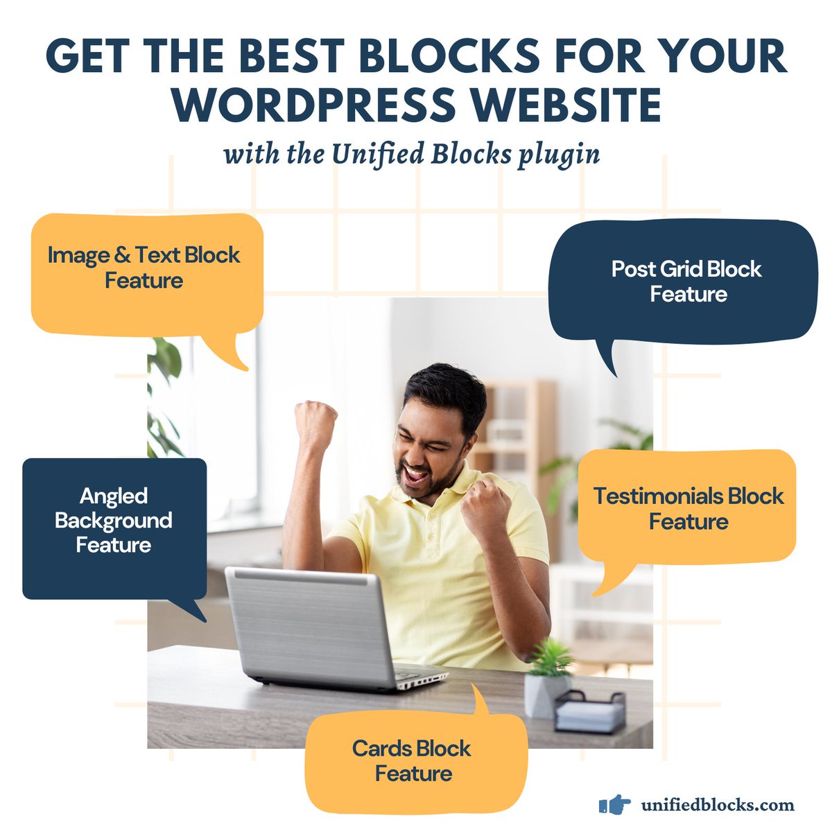 If you want to build or edit your #WordPresswebsite fast & easily, then you should add the Unified Blocks #plugin.

With its features, you can apply that unique design to your website. Making it look more professional.

👉 unifiedblocks.com

#wordpress #wordpressdevelopers
