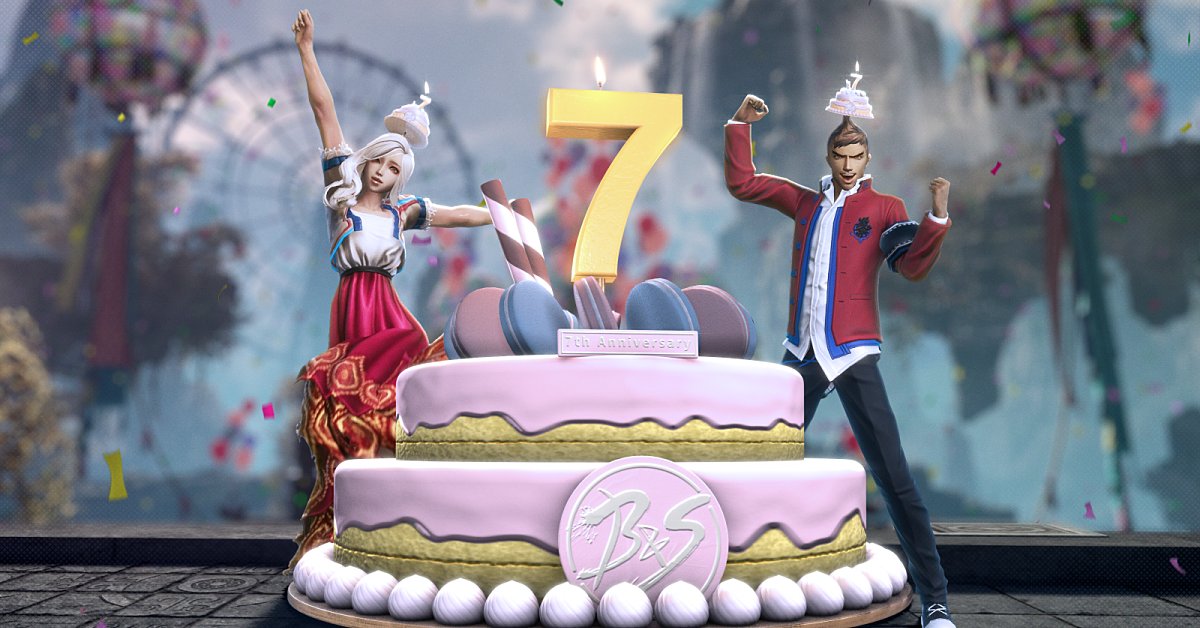 Nehmt am 7. Jubiläumsfest teil – jetzt live! Das Programm:
◼ Ereignisse „7. Jubiläum“ und „Frohes 2023“
◼ Gunst des Schicksals
◼ Battle Pass – Saison 7
◼ Neues Kostüm für die 365-tägige Premiummitgliedschaft!
bladeandsoul.com/news/article/1… #BladeAndSoul #BnS