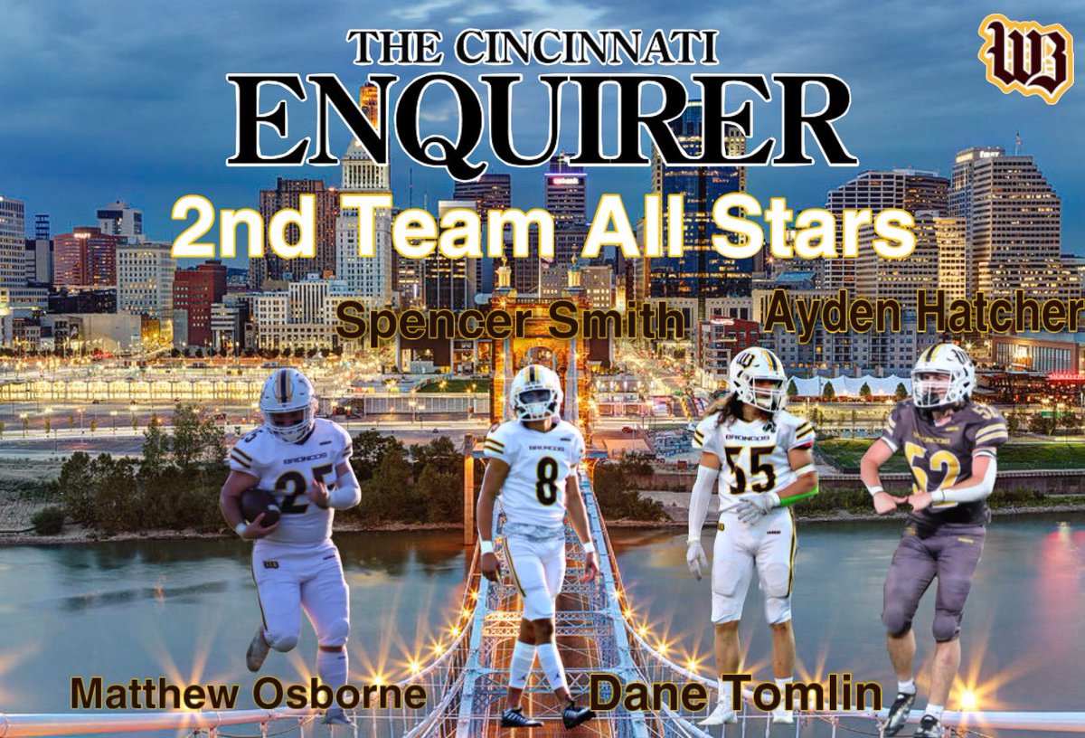 Congrats to our players who were named 2nd Team Cincinnati Enquirer!! #RiseAsOne #BrownCountyBuilt <a href="/ozzymatthew25/">Matthew Osborne</a> <a href="/Spencer23Smith/">Spencer Smith</a> <a href="/tomlin_dane/">Dane Tomlin</a> <a href="/AHatcher04/">Ayden Hatcher</a>