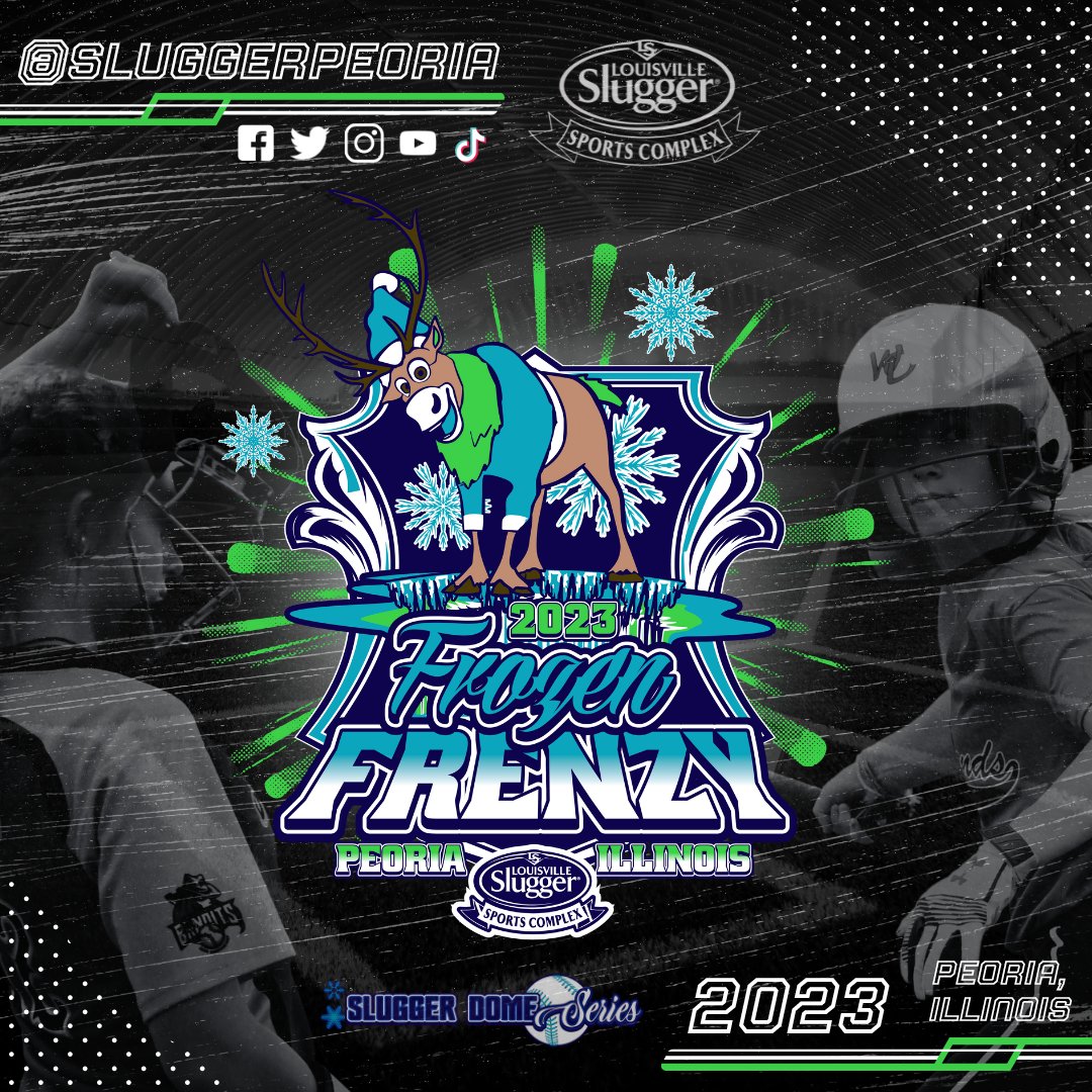 sluggerpeoria's tweet photo. Get ready to brace the FROZEN weather❄️
Frozen Frenzy comes to town this weekend at #SluggerPeoria 

🔗https://t.co/nrR3Nbggor
#louisvilleslugger #fastpitch #fastpitchlife #fashpitchsoftball #fastpitchfriday #softball #sofballlife #softballseason #Sluggerdome #FrozenFrenzy https://t.co/e78GP8OWEd