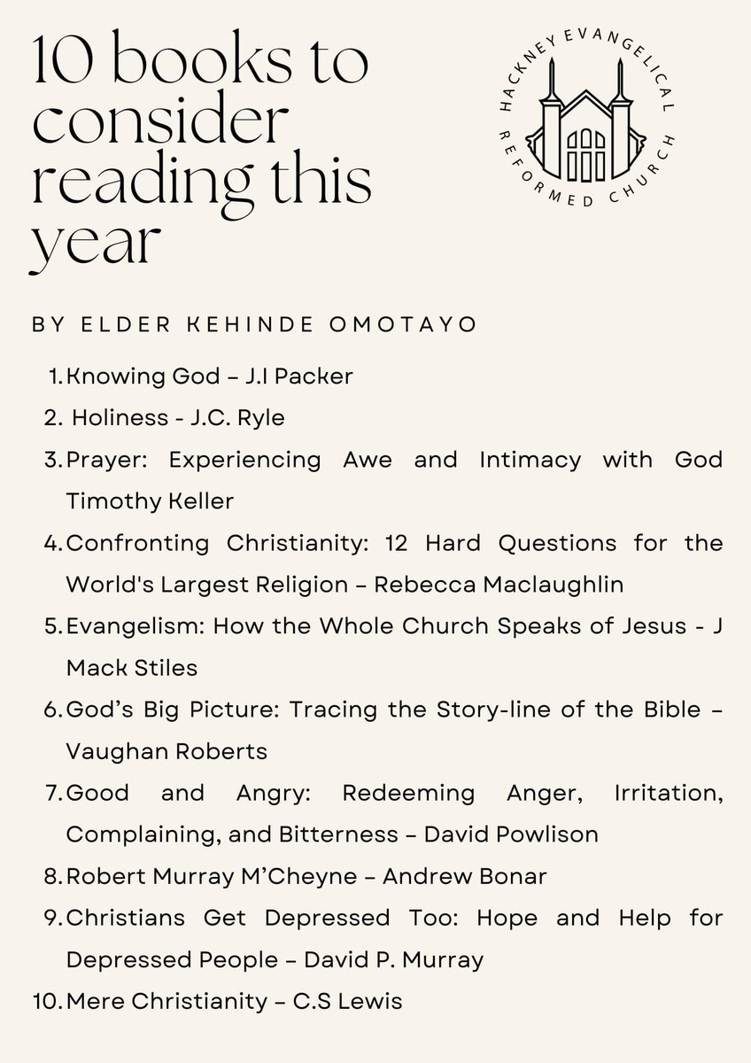 Looking for a good Christian book to read?? 

Here are some of our recommendations 👇🏾