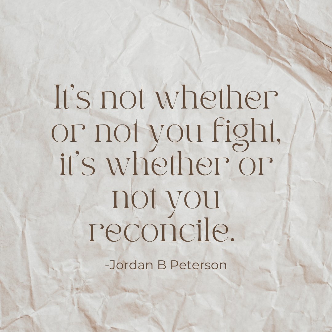 JCurtisWitt's tweet photo. I heard this quote from Dr. Jordan B. Peterson, and I love the perspective. Conflict is inevitable. Just fighting will tear us down, but negotiating and coming back together creates strong relationships. https://t.co/JlvQvSZFf8