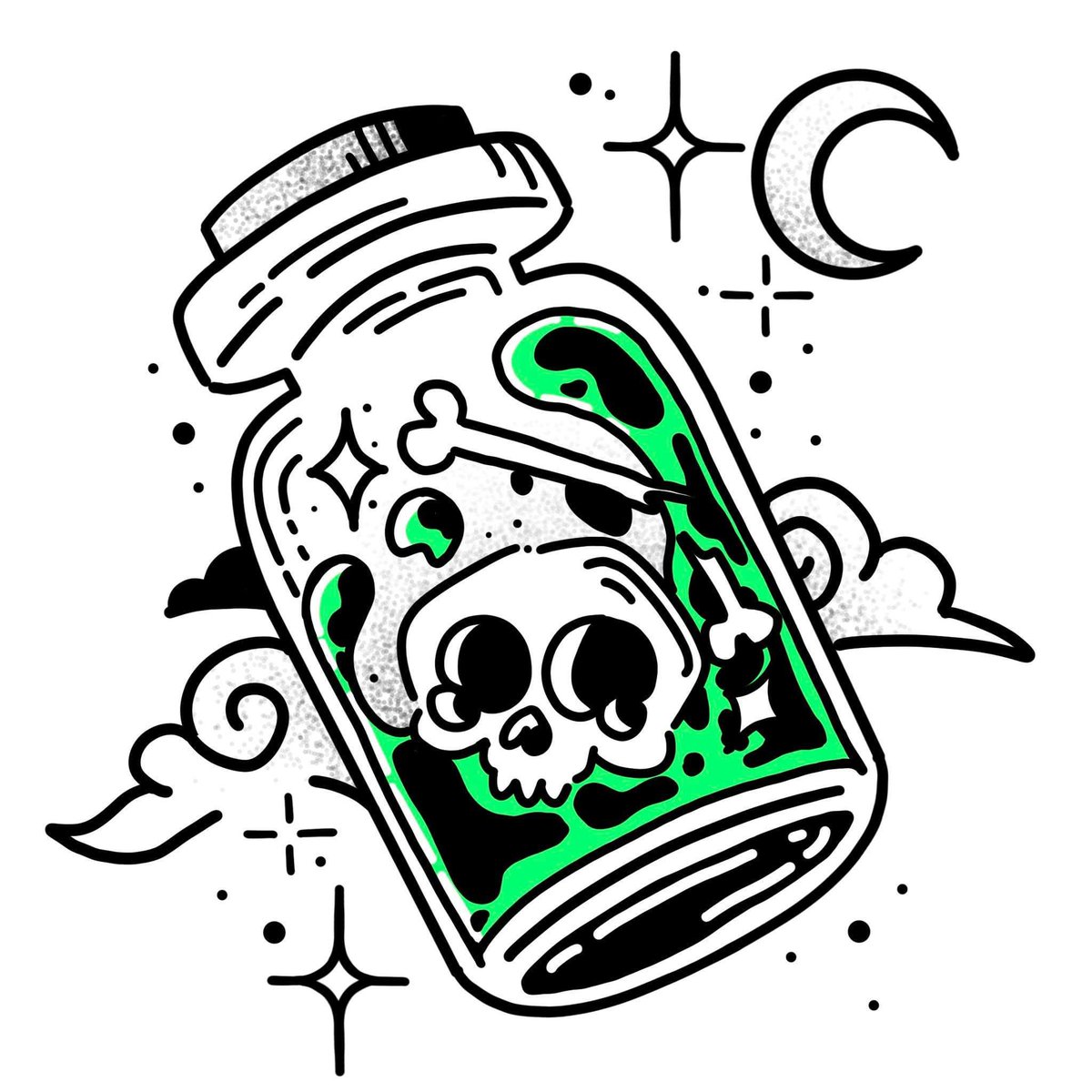 la_alyah's tweet photo. โญ๏ธ๐๐ฎ๐POTION SKULL๐๐ฎ๐โญ๏ธ
#tattoo #tattoosheet #skulltattoo #skullart #digitalart #skulls #potions #potionart #skullpotionbottle #skullpotion https://t.co/vskbGPu6gE
