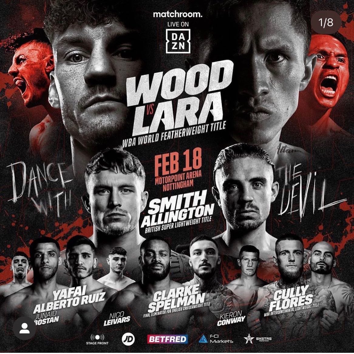 Saturday 18th February it’s a trip to Nottingham 
2nd defence on route to owning the British belt outright!! 🥊🇬🇧
Great card and a mouthwatering headline live on <a href="/daznboxing/">DAZN Boxing</a> 💥🔥

Tickets for this one available now from me. 
🎟️£40 £60 £80 £100 £150 
VIP £300