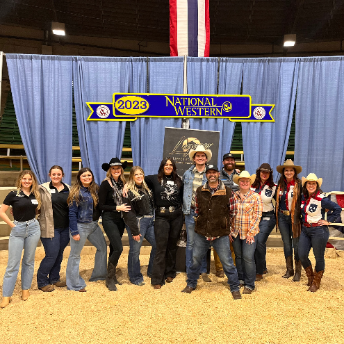 gejcc's tweet photo. Our teams had a great time ropin’ and ridin’ at the @NationalWestern  for our fourth year in a row! The Goat Ropin’ event helps support 100 college agricultural scholarships through the Denver Metro Chamber of Commerce. #BuildingCommunity https://t.co/npoH3X1PW8
