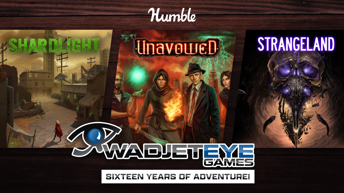 humble's tweet image. Incredible stories, characters, and puzzles await in our @WadjetEyeGames adventure bundle!

🔍 Get Unavowed, Strangeland, Shardlight, the Blackwell series, and more for $10 &amp;amp; support @JDRF on their mission to improve the lives of people living with T1D.

humblebundle.com/games/wadjetey…