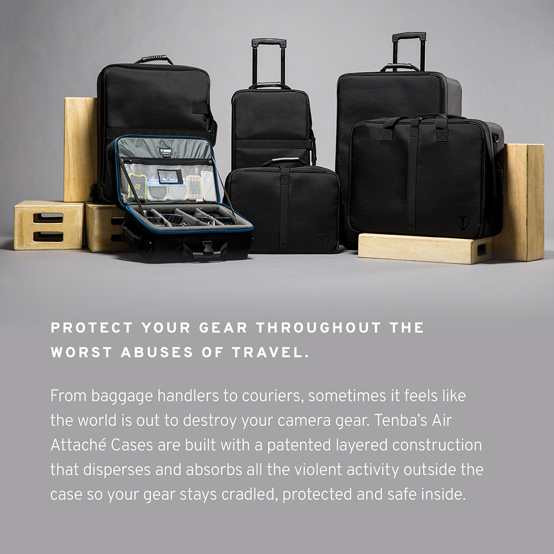 tenbabags's tweet photo. Let’s face it, hard plastic cases are heavy. Tenba’s patented construction shaves up to 40% of the weight with its Attaché bags. That translates into lower shipping and airline fees and less wear and tear on your back. https://t.co/oCEmsBpvKY #TenbaTough #AirCase https://t.co/OYSHJG5sxK