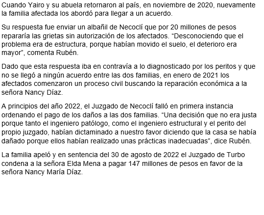 antamanece's tweet photo. #LaPapaCaliente Acusan a Yairo Moreno, futbolista colombiano, de no pagar la pérdida total de una vivienda en Necoclí ocasionada por la construcción de la casa que le hizo a su abuela. Comunicado emitido por la familia afectada. https://t.co/JRC46XjE1v