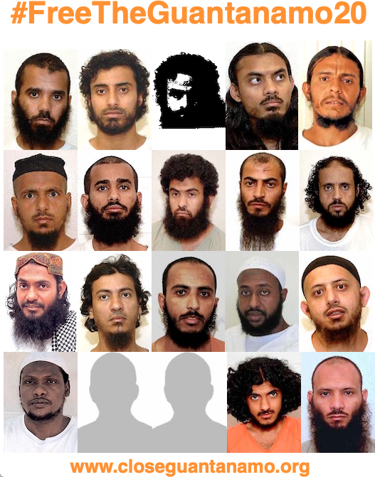 #CloseGitmo For tonight's Twitter Storm, I'm thinking about the 20 men still held at #Guantanamo (out of 35 in total) who have been approved for release but are still held, with no sign of when, if ever, they will actually be freed. Join the CloseGuantanamo.org campaign!