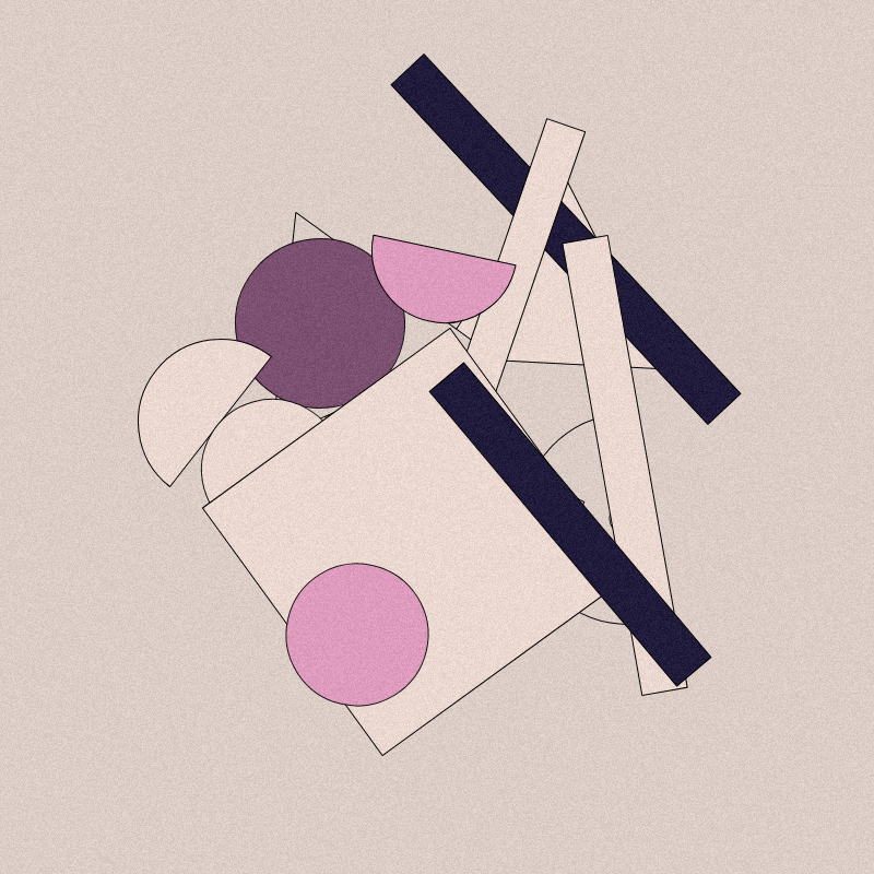 martinsvahn's tweet photo. Genuary day 11: Suprematism

#genuary #genuary2023 #genuary11 #p5js #creativecoding https://t.co/OufanoU3PW