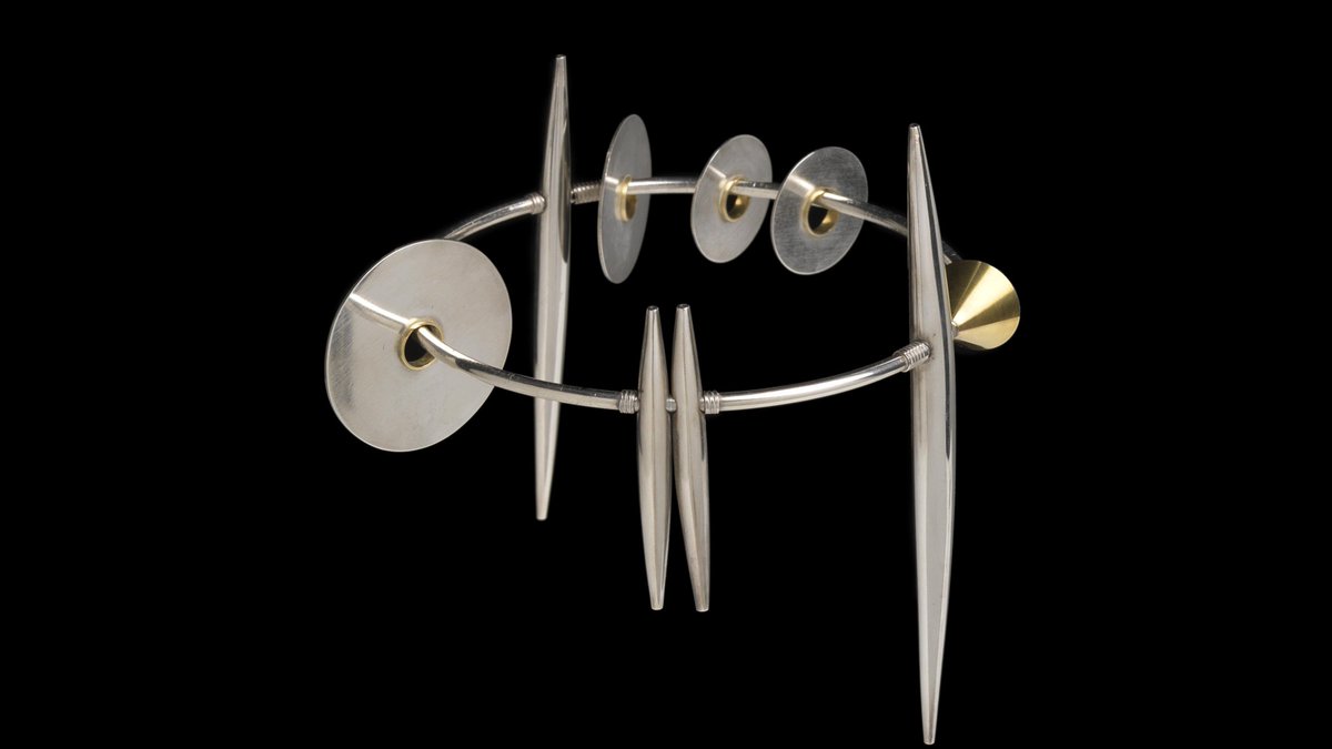 MADmuseum's tweet photo. Happy Birthday to #MADCollection artist Rachelle Thiewes, #botd in 1952. Thiewes creates sculptures for the body that combine light, movement, and sound. Her works are inspired by her jazz musician husband and the desert landscape of their Texas home. https://t.co/UmcDTvLbea