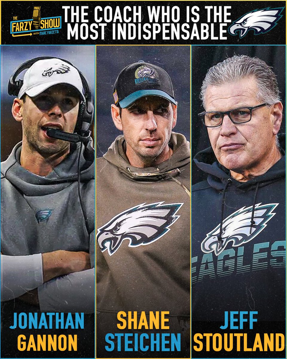 FarzyShow's tweet photo. Which @Eagles coach of these three is the most indispensable? #FlyEaglesFly https://t.co/IzMEqk9Jye