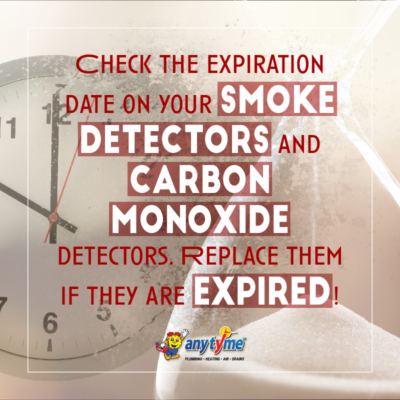 Check the expiration date on your smoke detectors and CO detectors. Replace them if they are expired!
.
.
.
.
.
#1800anytyme #anytyme #carbonmonoxide #smoke #smokedetector #expirationdate #expire #expired #home #house #safety #safetytip #sandiego #sandiegocounty #northcounty