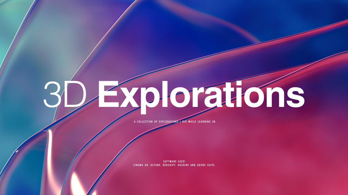 indrajitdesigns's tweet photo. 3D Explorations 21-22 
A collection of explorations I did while learning 3D. 

Behance: https://t.co/uDac55WBhD

Cover by @Ibracades https://t.co/XsoPD1UKDA