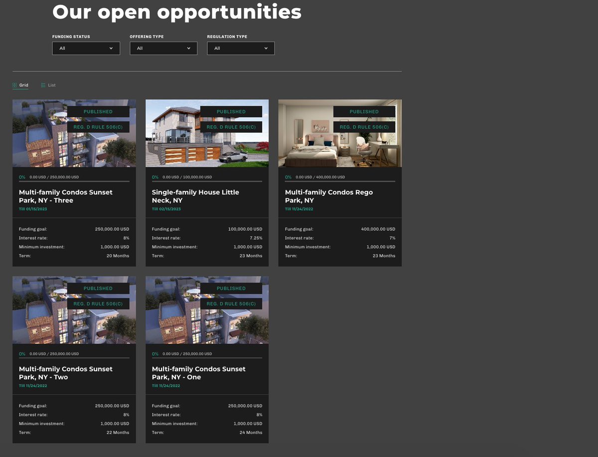 We have been working hard to push many deals live to our site

View some of our open opportunities on our marketplace!

app.robinland.io/open-opportuni…