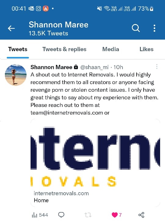 Protect by Internet Removals (@irprotect) on Twitter photo We love hearing from our clients! So glad to be able to help you <a href="/shaan_mi/">Shannon Maree</a>! #onlyfans #contentremoval #internetremovals #ipprotection We love hearing from our clients! So glad to be able to help you <a href="/shaan_mi/">Shannon Maree</a>! #onlyfans #contentremoval #internetremovals #ipprotection