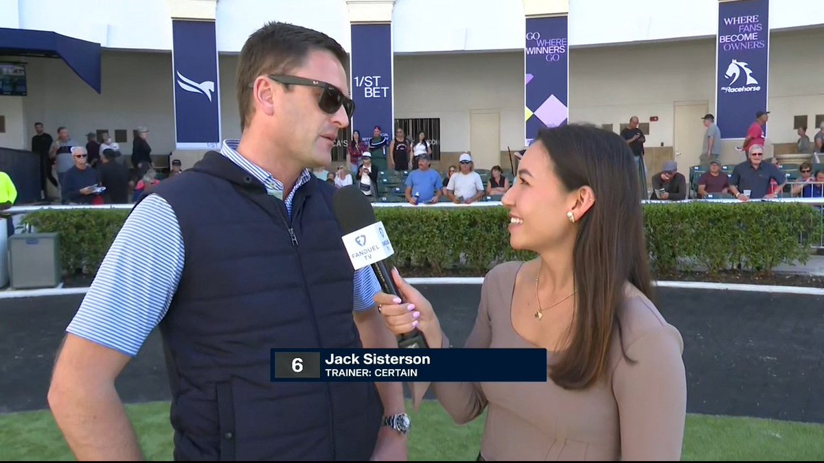 TVG on Twitter "Trainer of 6 CERTAIN, JackSisterson spoke with