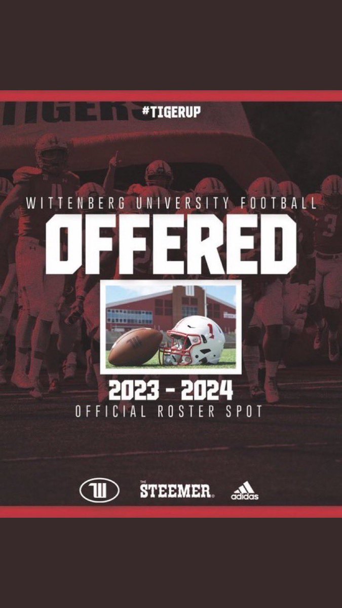 GrantEdgington's tweet photo. After a great visit and talk with @JimCollins_FB I’m excited to say I have received an offer from Wittenberg University!! https://t.co/XoNs4senF7
