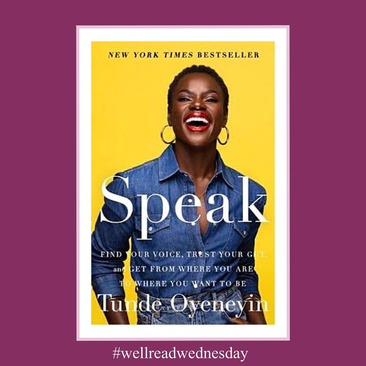 DorothyBGilliam's tweet photo. It’s #wellreadwednesday and this month we are focusing on #selfhelp books by black authors. This week’s book is ‘Speak’ by @tune2tunde https://t.co/8nDrVWNoTU