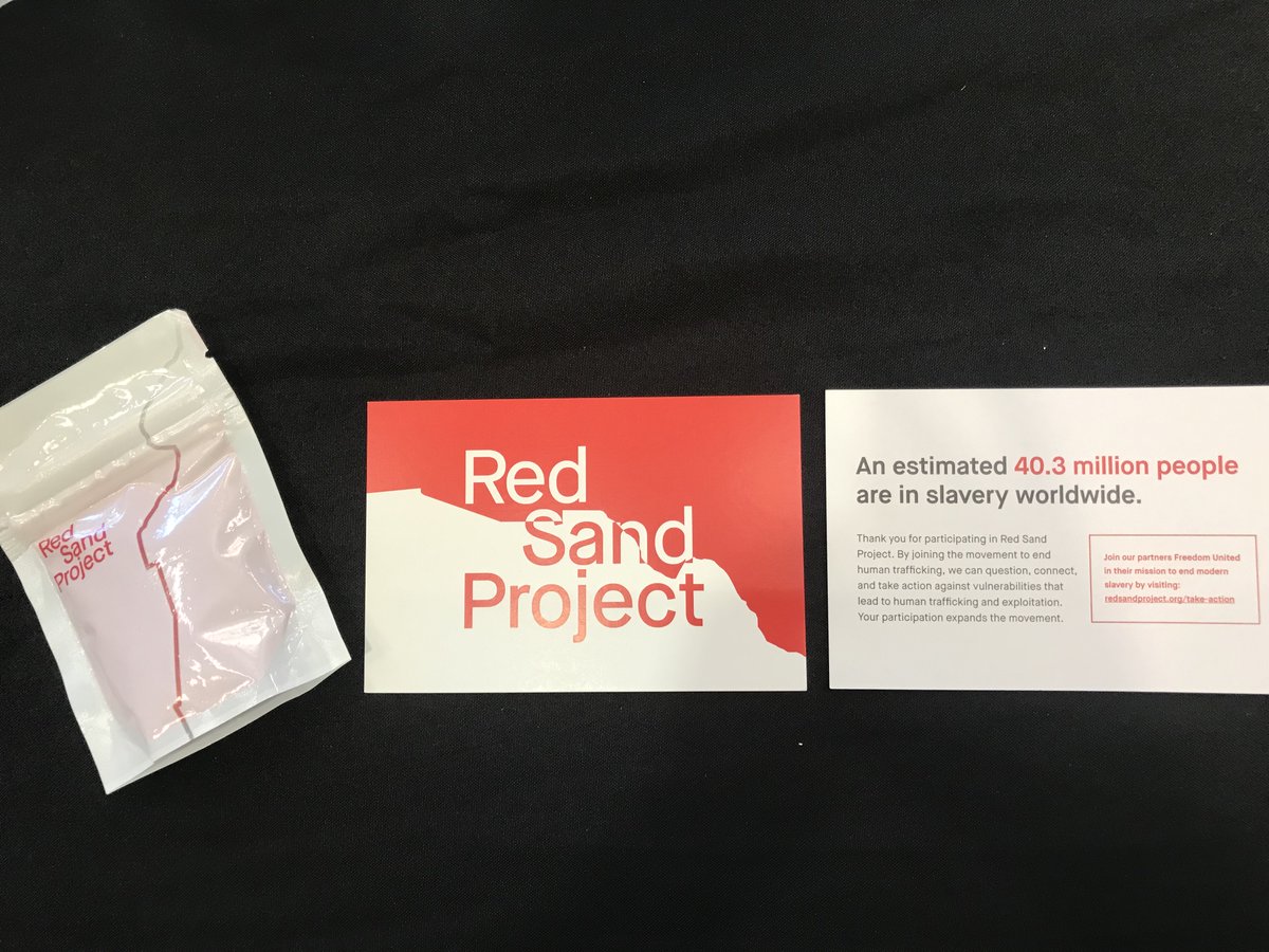 pbclibrary's tweet image. Our Hagen Ranch Road Branch took part in the #RedSandProject, designed to raise awareness for those affected by Human Trafficking. Join the movement by filling sidewalk cracks with red sand to highlight the ways people are vulnerable to exploitation ❤️❤️❤️ @PBCDVS