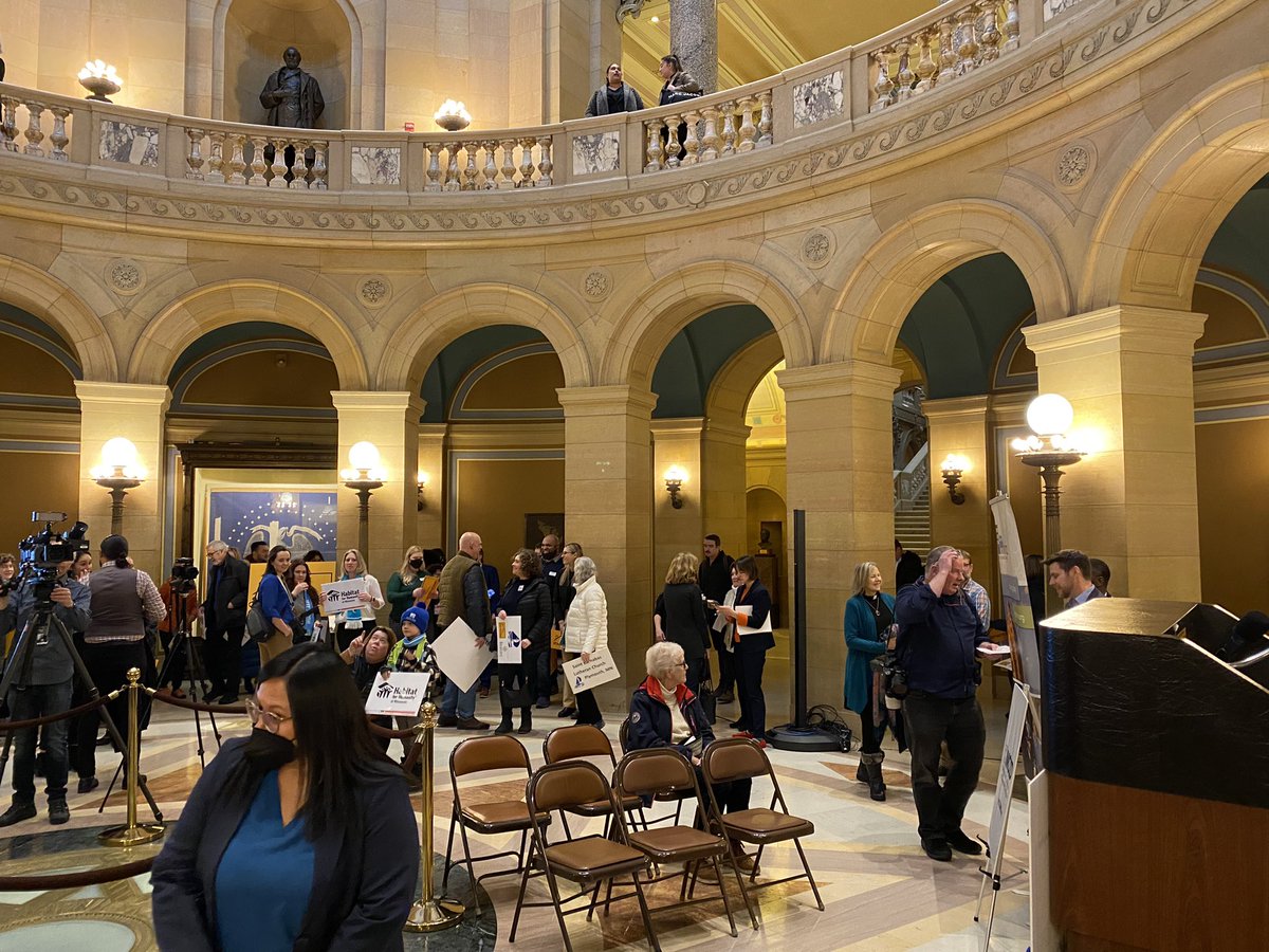 BringItHomeMN's tweet image. We’re at the Capitol, ready to call our elected officials to #StartWithHome and pass #BringItHomeMN rent support!