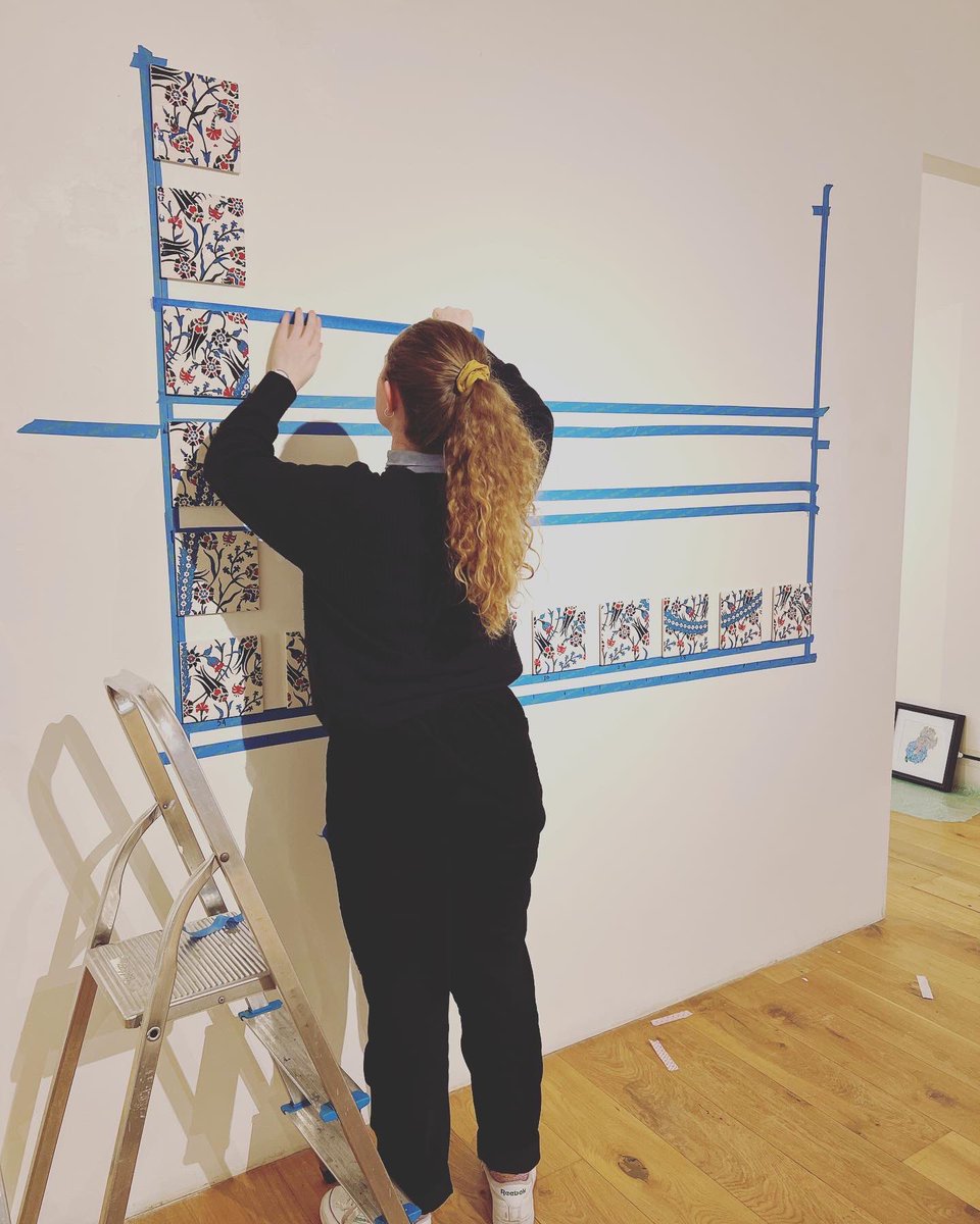 NagihanSeymour's tweet photo. A few installation and setup photos from my “Golden Ratio” exhibition @TheLightbox . I can’t wait to share all with you. Come and meet me on Saturday, 14th Jan 2-5pm.
#exhibition #exhibitionsetup #thegoldenratio #artexhibition #tezhip #iznikceramics #artforsale #BehindtheScenes https://t.co/l5434xXLvu