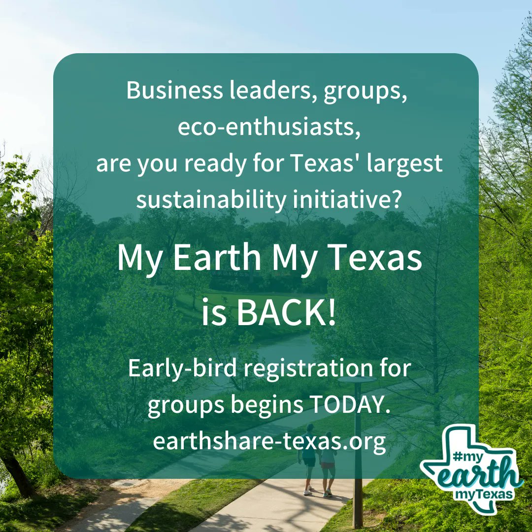 My Earth My Texas is BACK! earthshare-texas.org/individuals/ca…