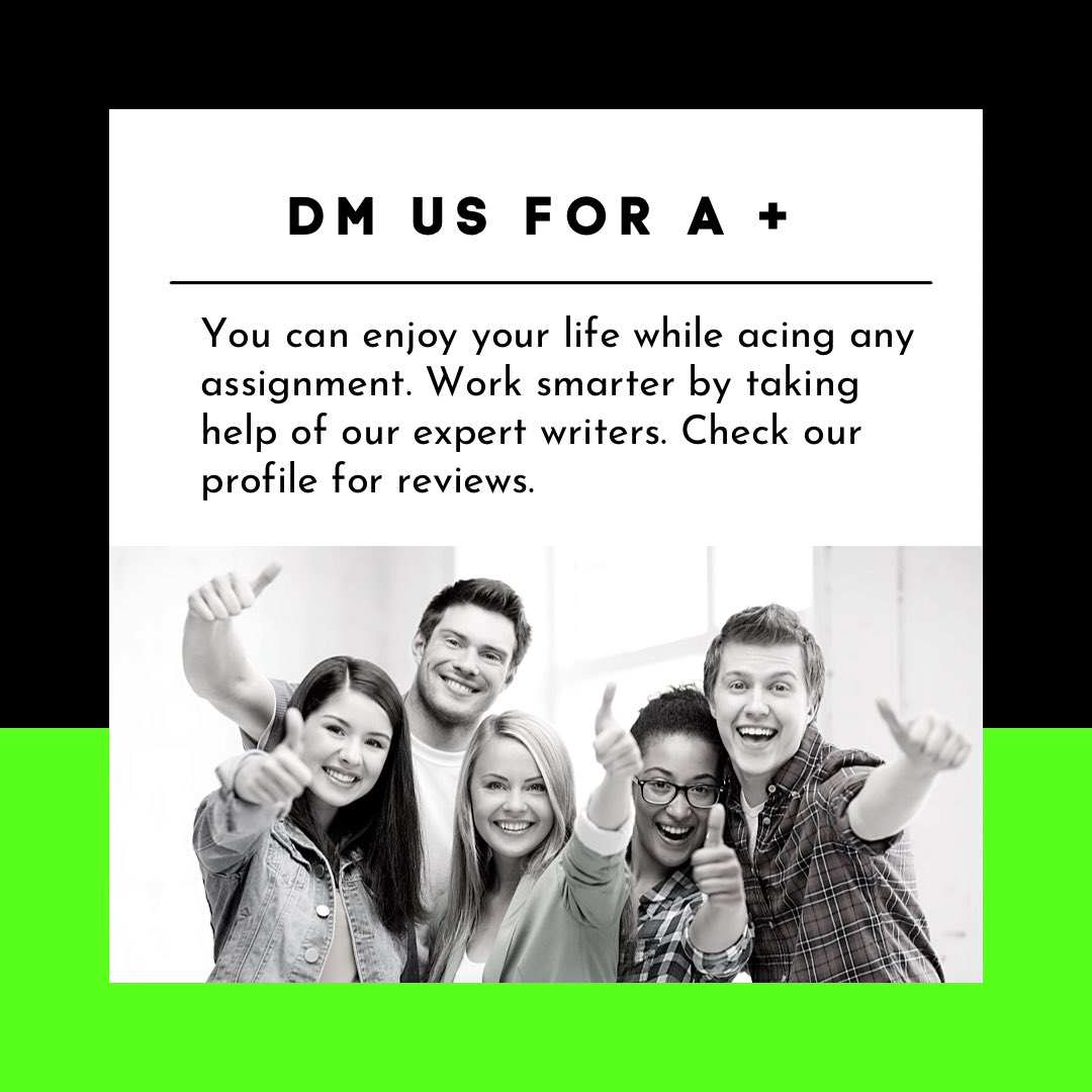 HomeworkhelpCo's tweet image. Take professional help, we can assist you with any academic task. 🤝
#goodgrades
#dormlife #studentsuccess #collegeprep #studentslife
#College #nursingstudents #medstudents
#engineeringstudents #adobestudents #uni #UnitedStates
#studentstyle #UniversityChallenge